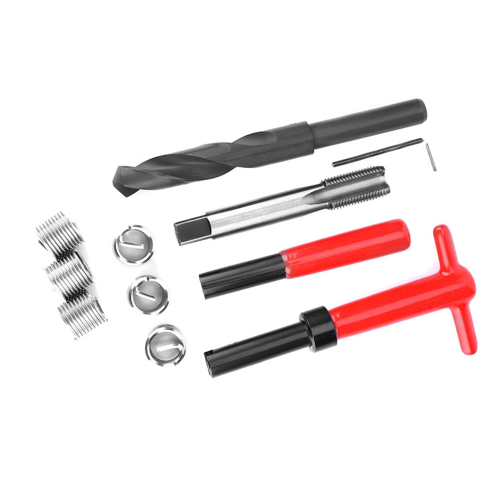 11Pcs Thread Repair Kit Durable Tap Insertion Tool For Auto Parts Stainless NEW