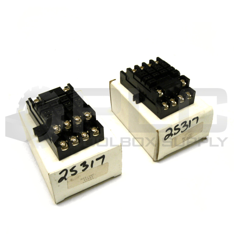 NEW LOT OF 2 MAGNECRAFT STRUTHERS-DUNN 41005 14 PIN RELAY SOCKET