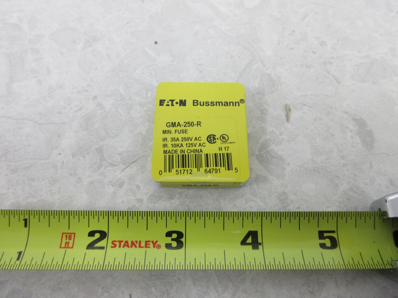BOX OF 5 BUSSMANN GMA-250-R FUSE, IA0341
