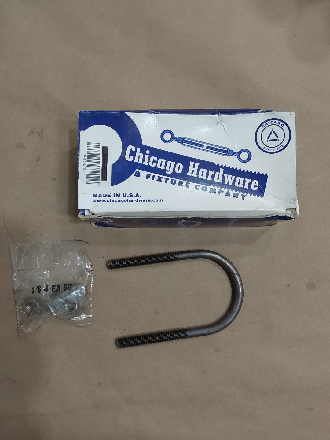 Chicago Hardware (4 Pk) LT-6 U-Bolts 80784 5