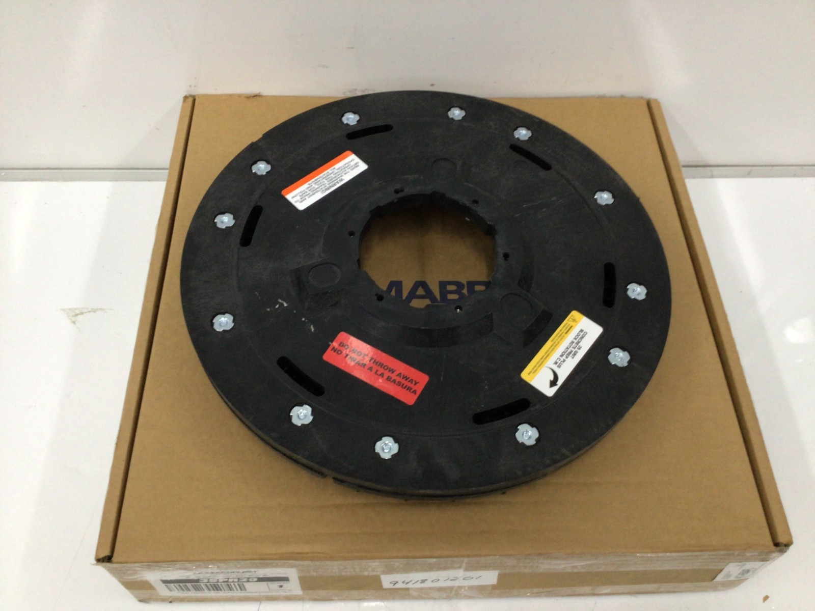 DIAMABRUSH Abrasive Pad: 18 in Dia , 941801201 , 25 Grit, 35PR29