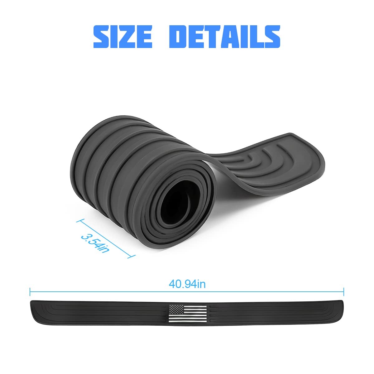 Car Rear Bumper Protector Guard, American Flag Anti-Scratch Door Entry Sill G…