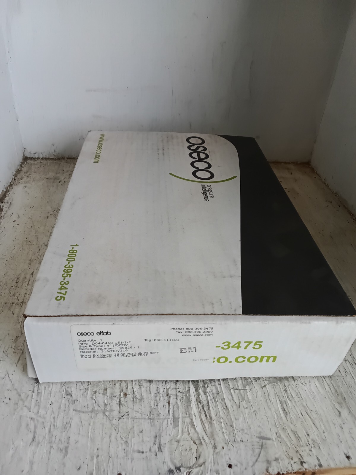 Oseco Rupture Disk D04-0460-151-1-E 316/TEF 4″ 28.00 PSIG @ 72.00*F – (C8B)