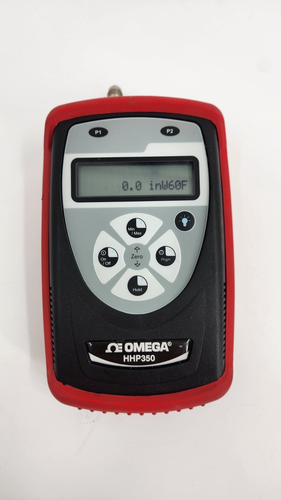 Omega HHP350 Digital Handheld Pressure Gauge HVAC inH2O Differential Manometer