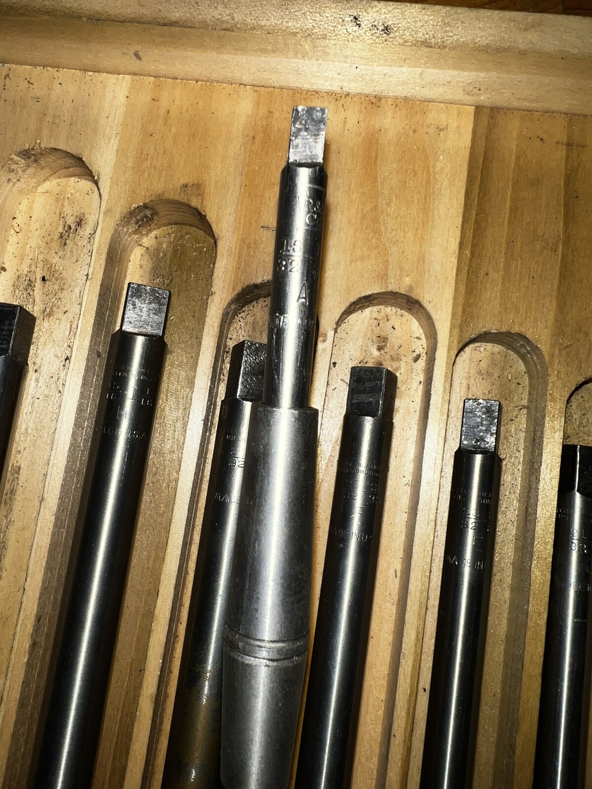 Machinist RARE Vintage Keystone Reamer & T. Co. Reamer Set K -B Wooden Case 10pc