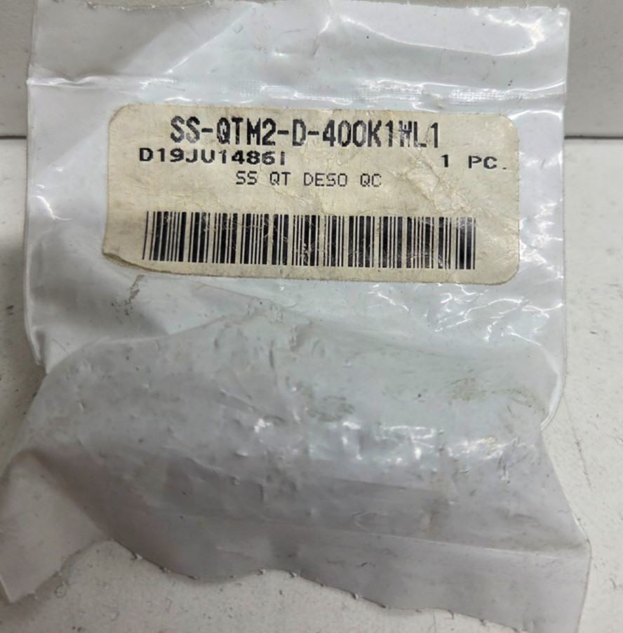 NEW IN BAG! SWAGELOK 1/4″ TUBE QUICK DISCONNECT STEM SS-QTM2-D-400K1WL1