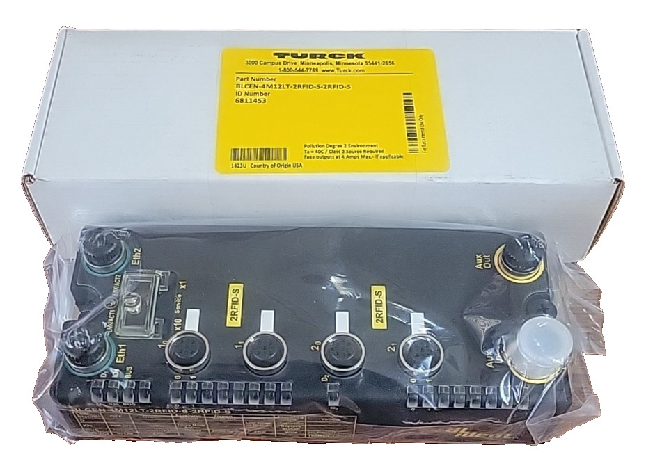 *NEW* TURCK BLCEN-4M12LT-2RFID-S-2RFID-S Communication Interface Module