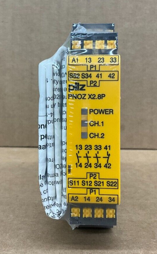 Pilz PNOZX2.8P 3NO 1NC 24VAC/DC Safety Relay