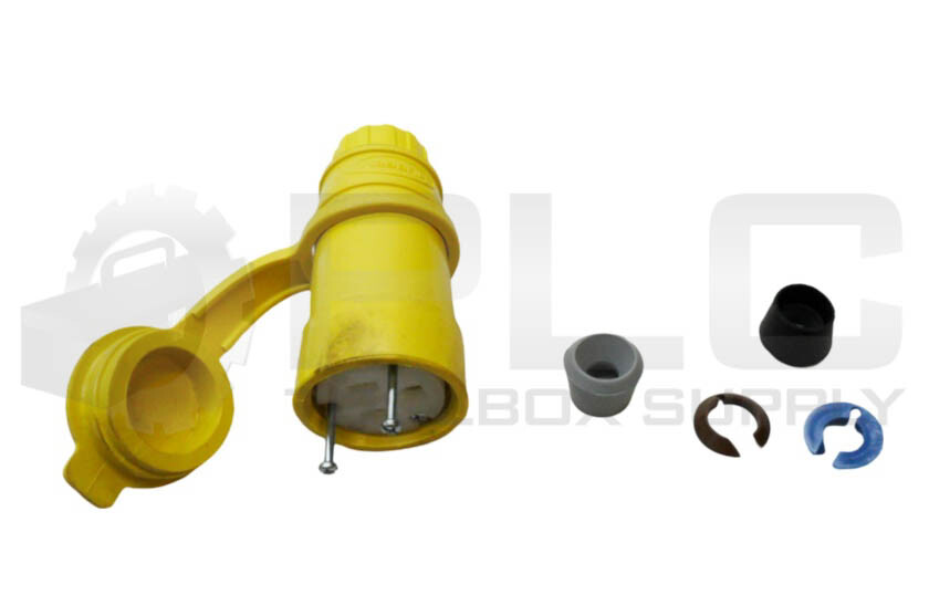 NEW HUBBELL HBL15W47 CONNECTOR BODY WATERTIGHT 15A 125VAC 2 POLE *READ*