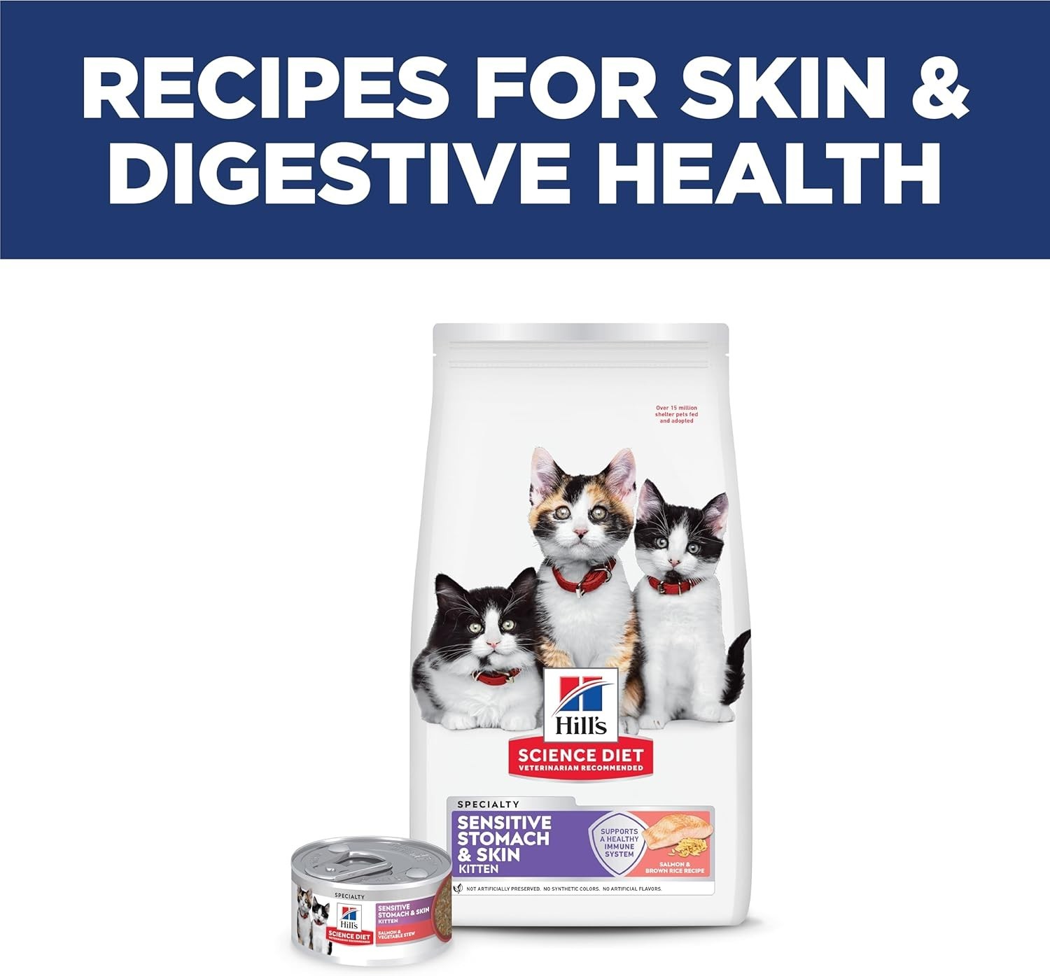 Hill’s Science Diet Kitten Sensitive Stomach Salmon Cat Food 6lb