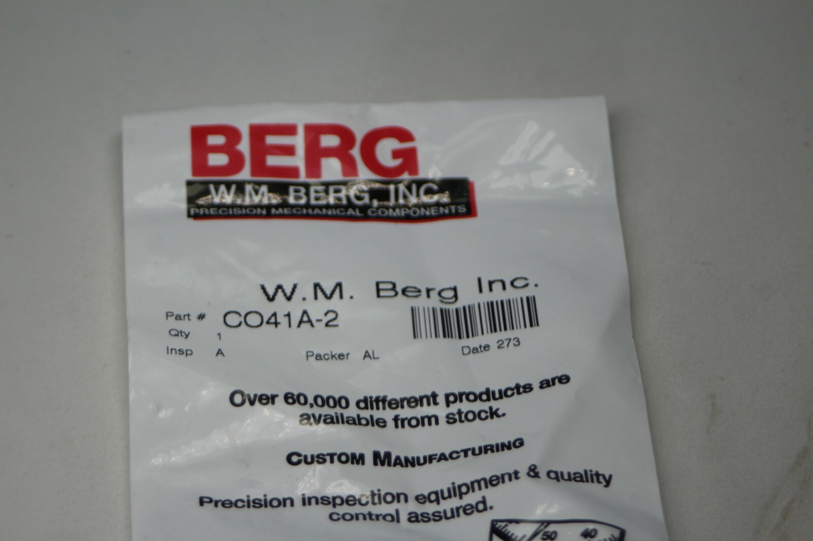 W.M. Berg CO41A-2 Aluminum Six Beam Flexible Coupling 1/4″ ID x .750 OD x 1.10L