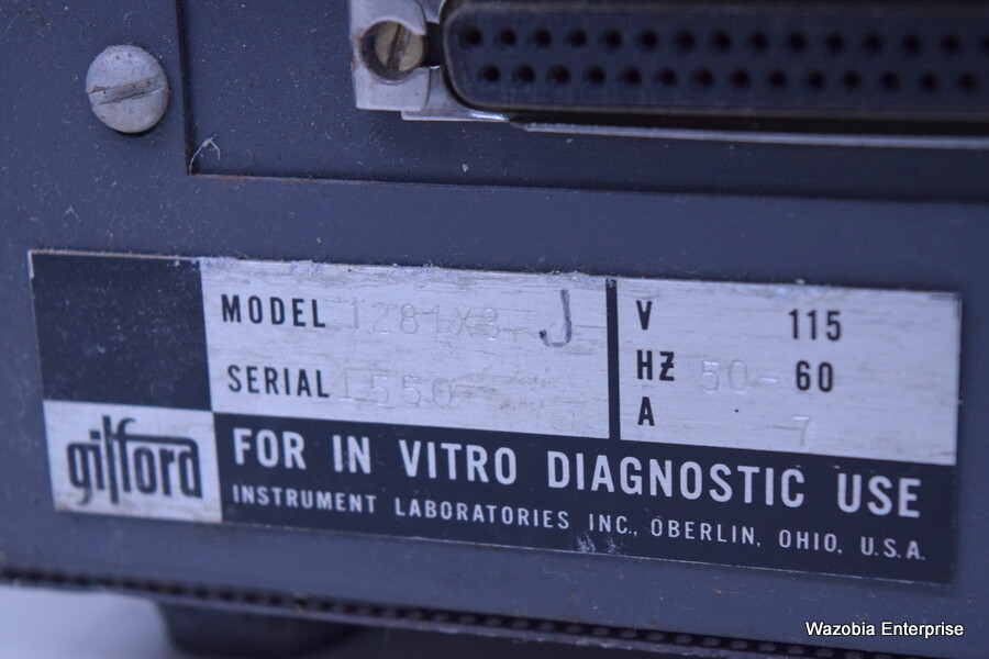 LOT OF 2 GILFORD MODEL 1281X3 DIAGNOSTIC FOR PHOTOTMETER