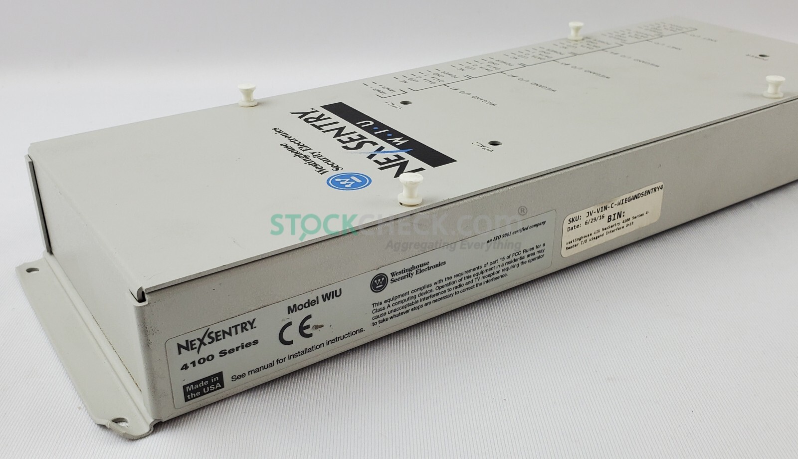 Westinghouse WIU NexSentry 4100 Series 4-Reader I/O Wiegand Interface Unit