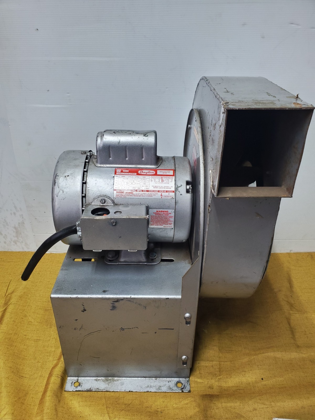 Dayton Air Blower 4C108 Dayton Motor 6K484 High Pressure Turbine Exhaust Blower