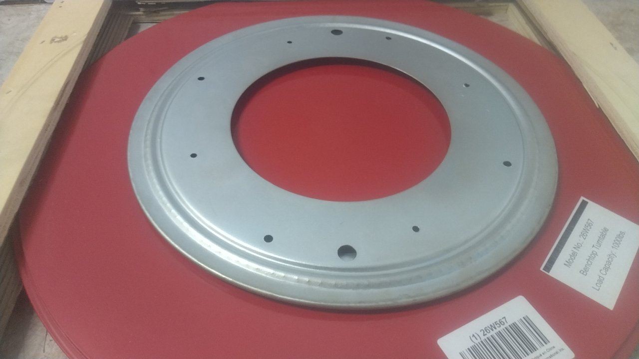 Brand Name 26W567 1000 Lb Max Load Cap 18 In Outside Dia Benchtop Turntable