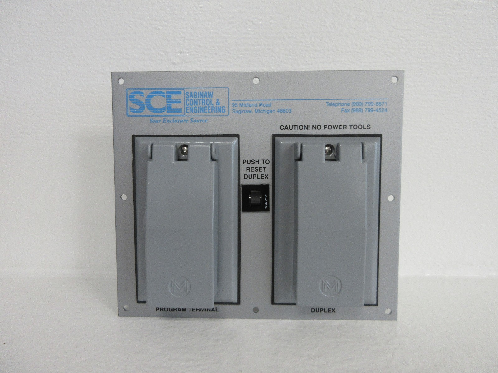 WECO CRBG3-EN-10 NEW TYPE 12 PROGRAM TERMINAL / DUPLEX OUTLET CRBG3EN10