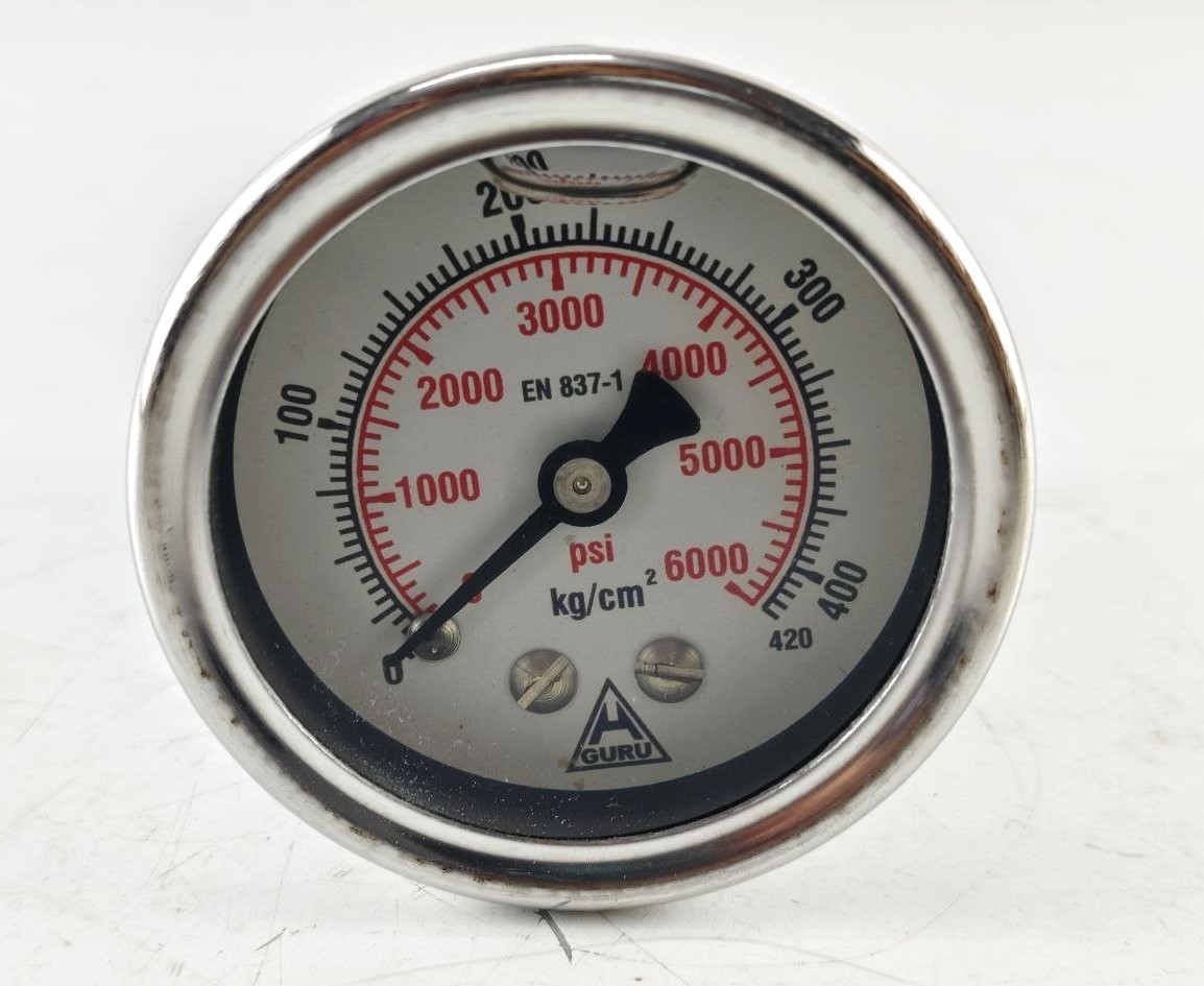 H.Guru BCDM 0-420BAR/0-6000PSI Pressure Gauge Conn.1/4″BSP