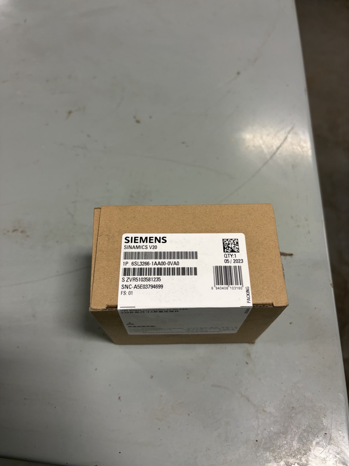 NEW Siemens V20 Shield Connection Kit for FSA 6SL3266-1AA00-0VA0