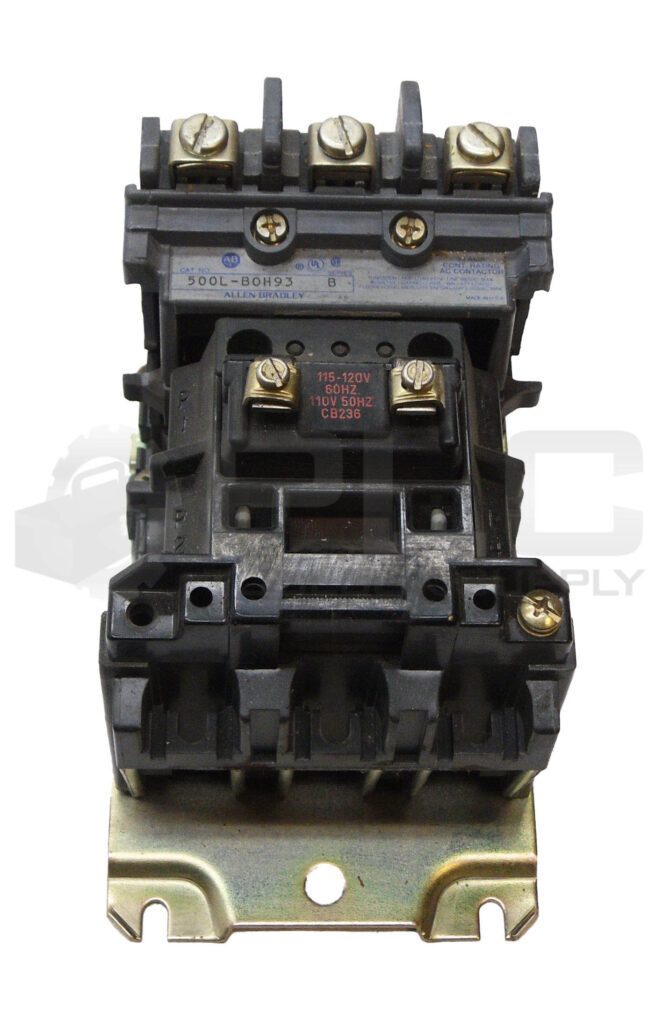 ALLEN BRADLEY 500L-BOH93 /B CONTACTOR 30A 600VAC W/ CB236 COIL 110-120V