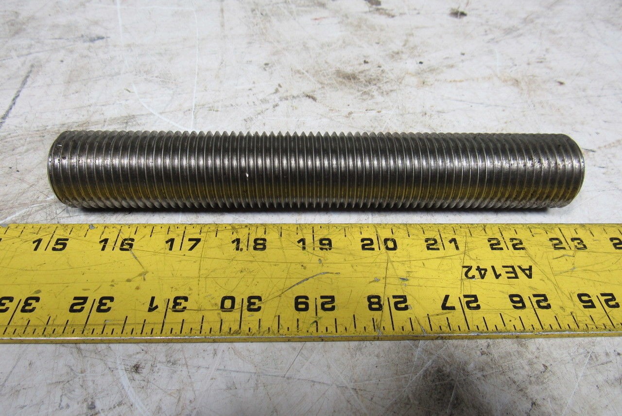 1-1/4″-8x 8″ (OAL 8-1/4″) B8M 316 Stainless Steel Fully Threaded Stud Lot of 5
