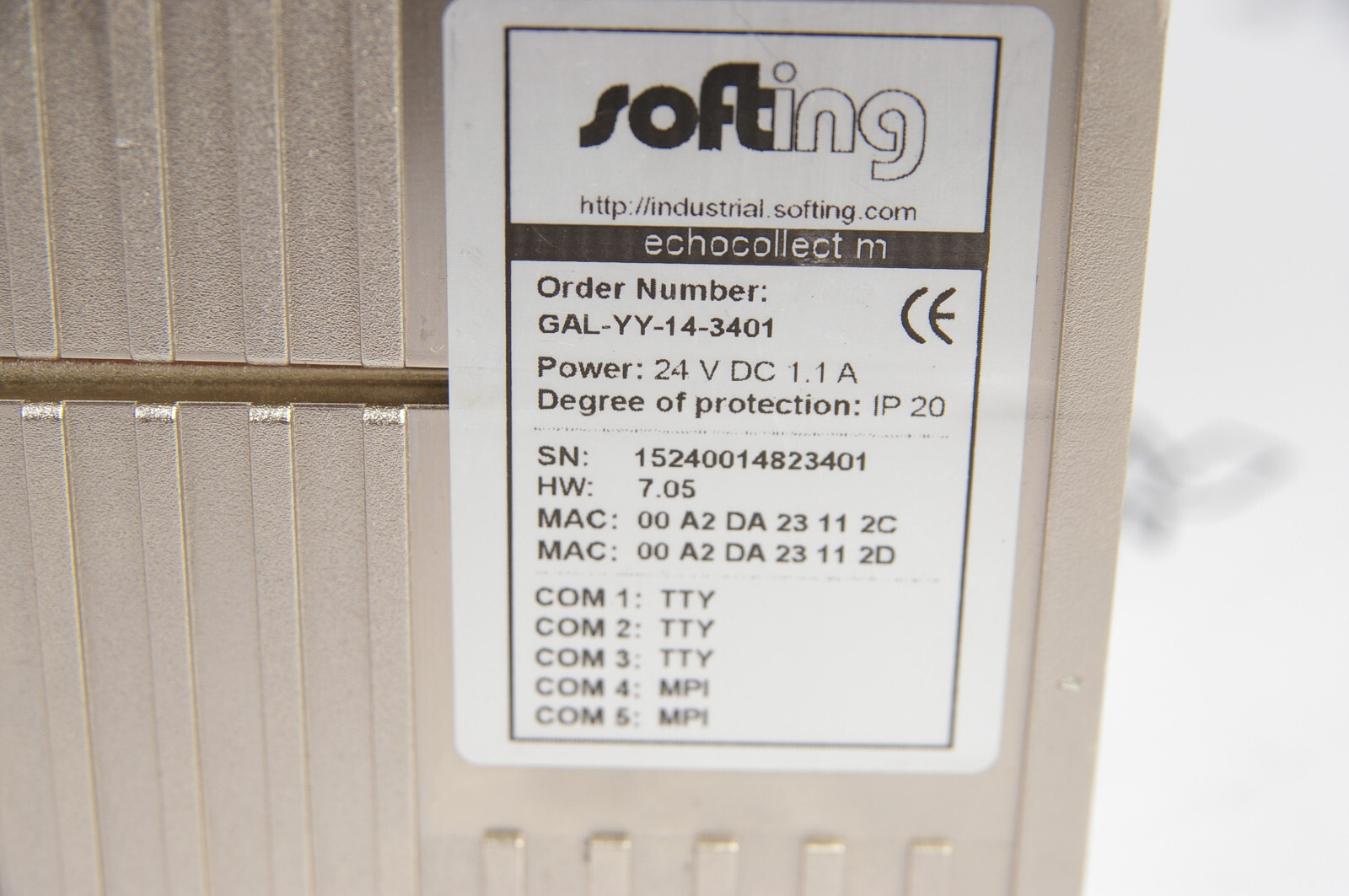 Softing GAL-YY-14-3401 echocollect m Gateway (Broken housing1)