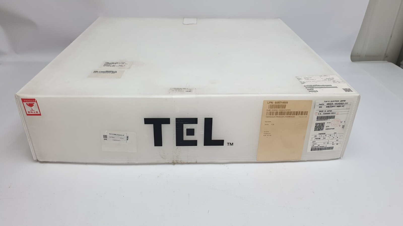 Tokyo Electron Shield Depo Inner-QZ-U-F SPO2 R&D, ES3D05-150050-V1