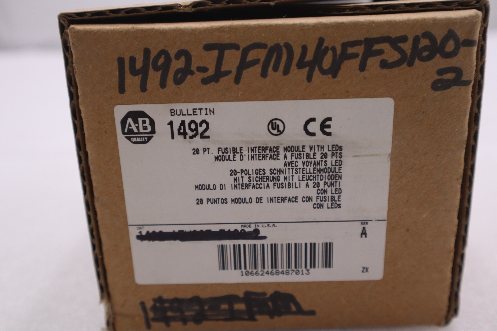 ALLEN BRADLEY 1492-IFM40FFS120-2 SER A Interface Module #4084