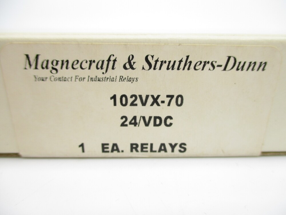 MAGNECRAFT & STRUTHERS-DUNN 102VX-70 24VDC NSMP