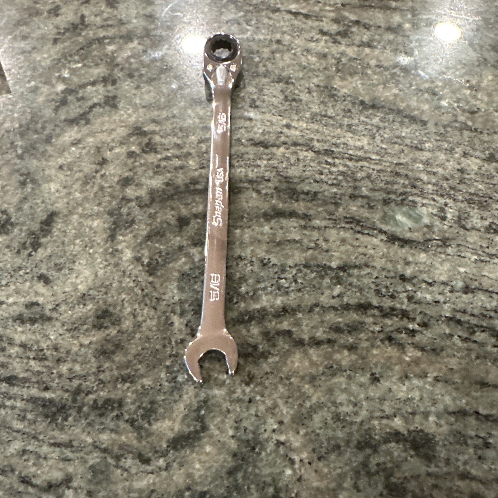 Snap-on soxrr10a 5/16″ sae flank drive plus ratcheting reversible wrench new
