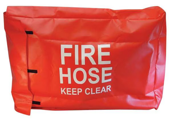 Moon American 132-3 Fire Hose Cover, 24 In.L, 4 In.W, Red