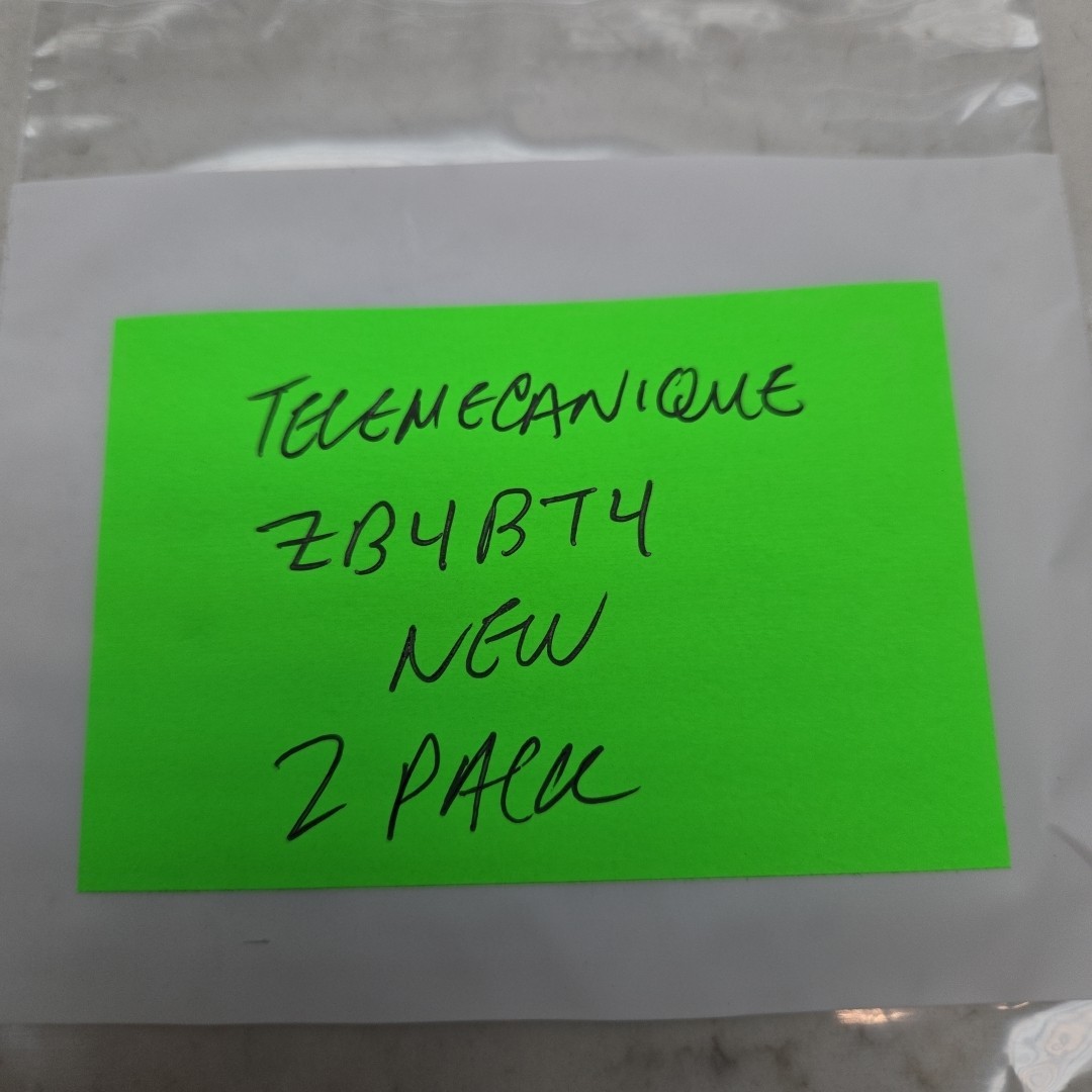 2 Pack Telemecanique ZB4BT4 Emergency Stop Push Button 22mm New Lot of 2