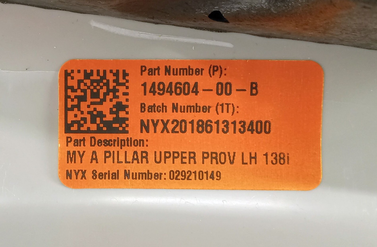 1 NEW TESLA 1494604-00-B MODEL Y A PILLAR TRIM COVER PANEL NNB ***MAKE OFFER***