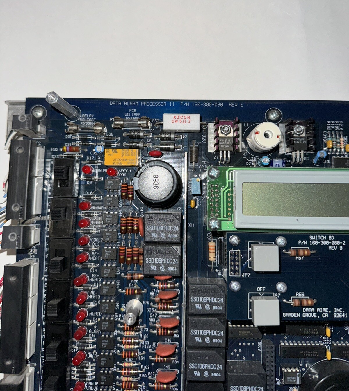 Data Aire Inc. DAP II Alarm Processor Control Interface 160-300-080 Rev E