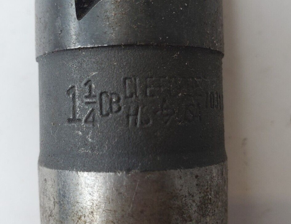CLEFORGE TAPERED SHANK DRILL BIT 1-1/4 HS 8-1/8″ OAL 2-1/4″ LOC 2 FLUTE