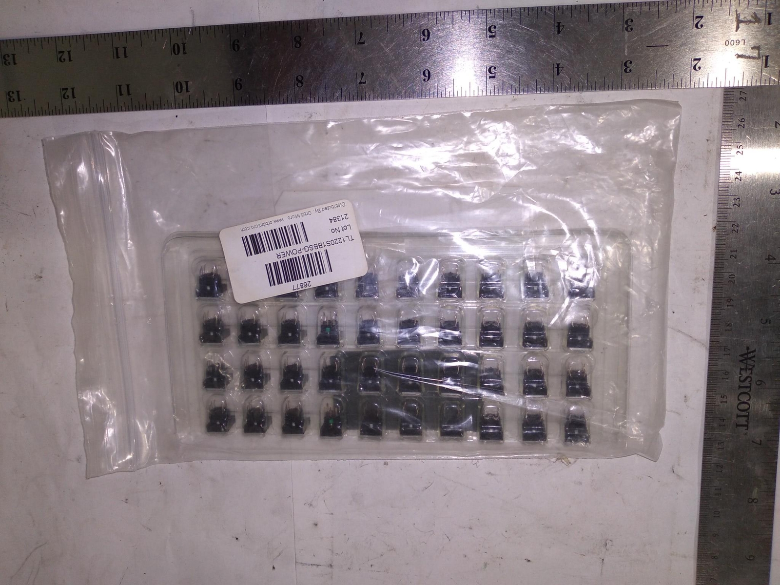 MOUSER ELECTRONICS 612-1220S1BBSG-POWER ILLUMINATED TACTILE …. LOT OF 10