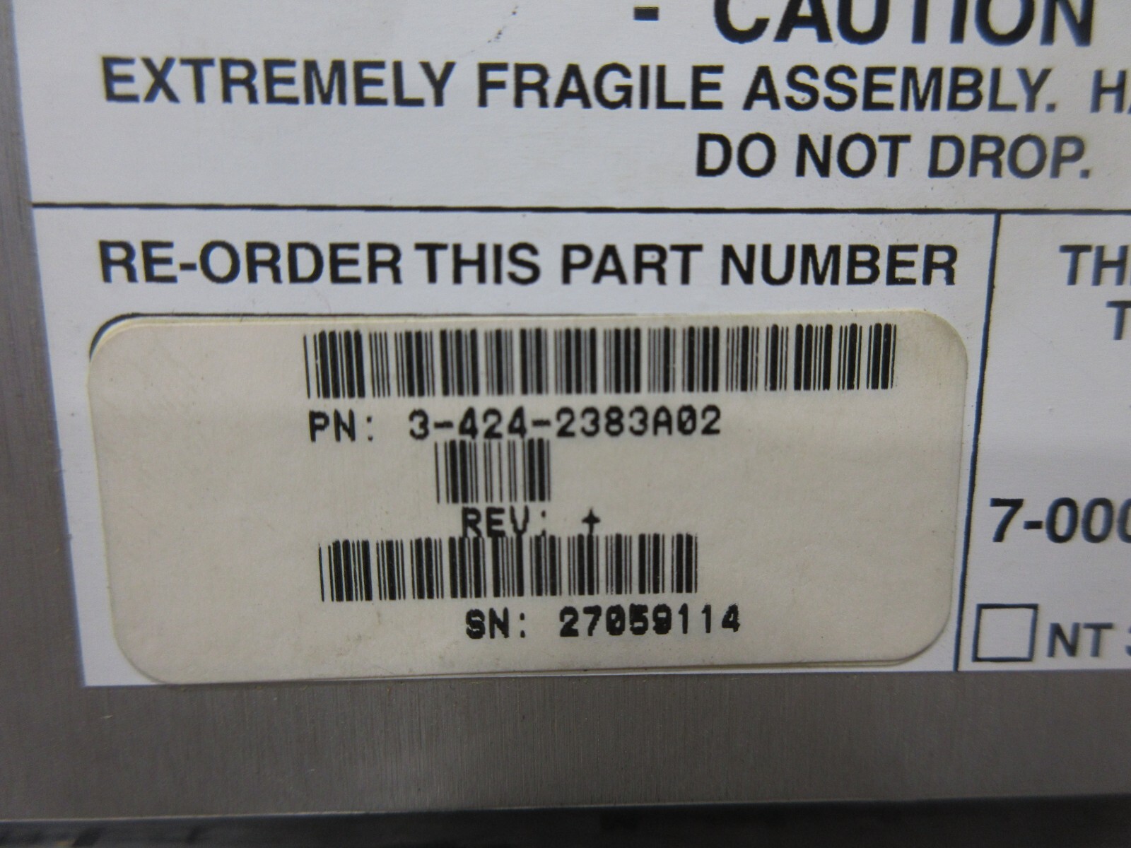 SIEMENS HARD DRIVE 3-424-2383A02 7-000-5669/G MAXTOR 541DX CINCINNATI 500 CNC