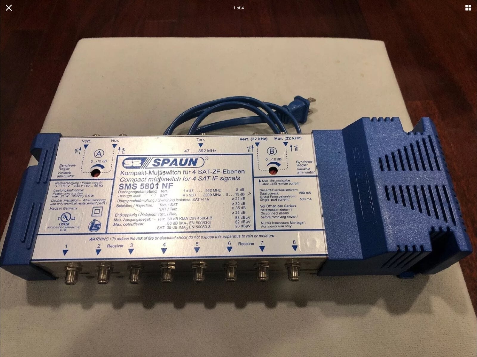 SPAUN SMS5801NF SATELLITE MULTISWITCH