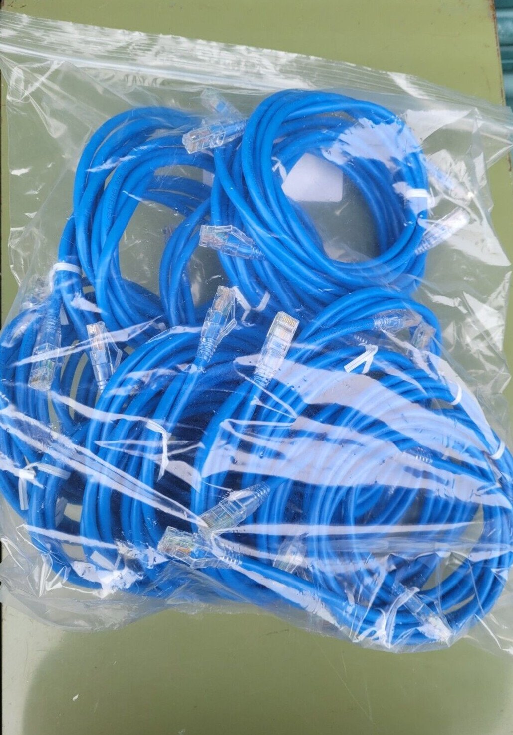 New Set of 25 Legrand Ortronics Patch Cables QCC-A504-0161-005 C6A Booted 568A