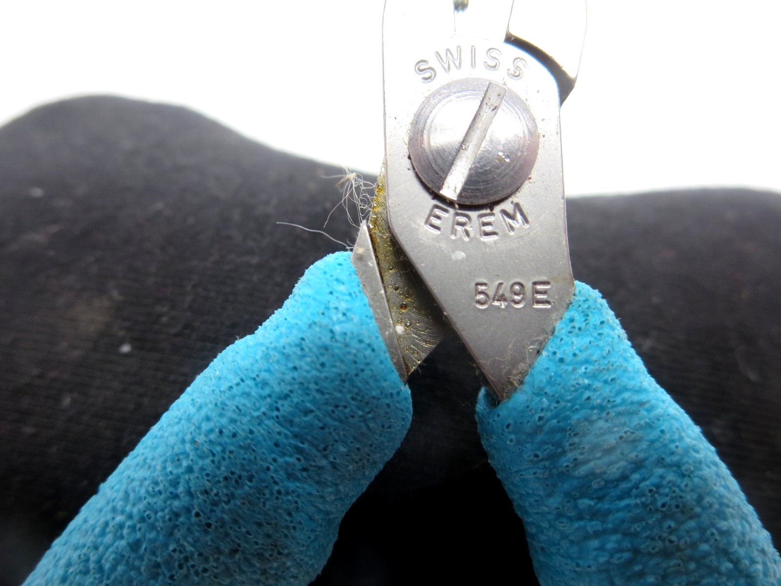 Erem 549E Specialty Pliers 4 1/2″ ED Safe Tapered Flush Cutter Swiss Used .