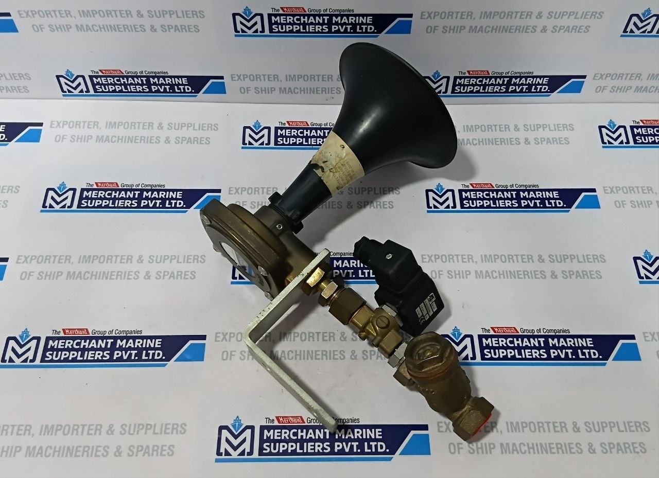 Kockum Sonics Tyfon MKT 75/660 Sweden AirHorn with Solenoid Valve