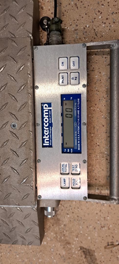 Two Intercomp 20,000 X 10 lb. truck scales