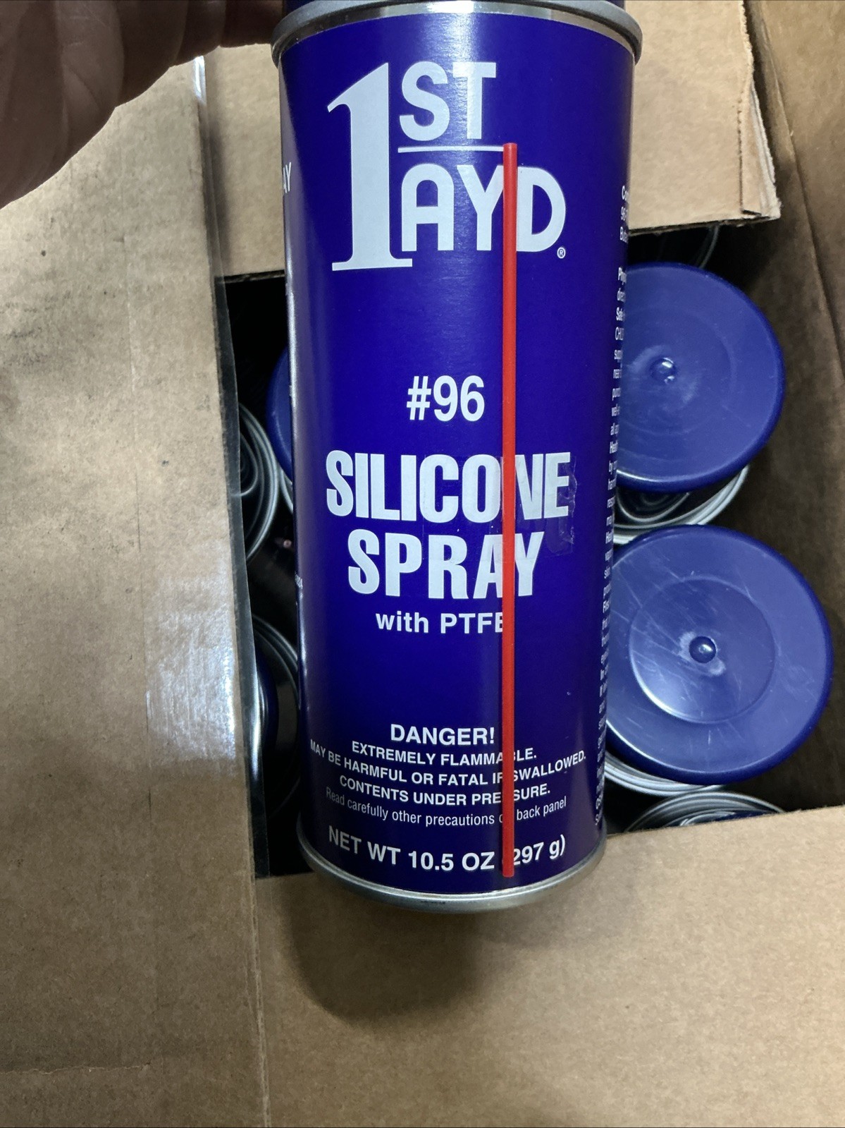 Case Of 24 #96 1stAyd Silicone Spray WithPTFE, 10.5 Oz