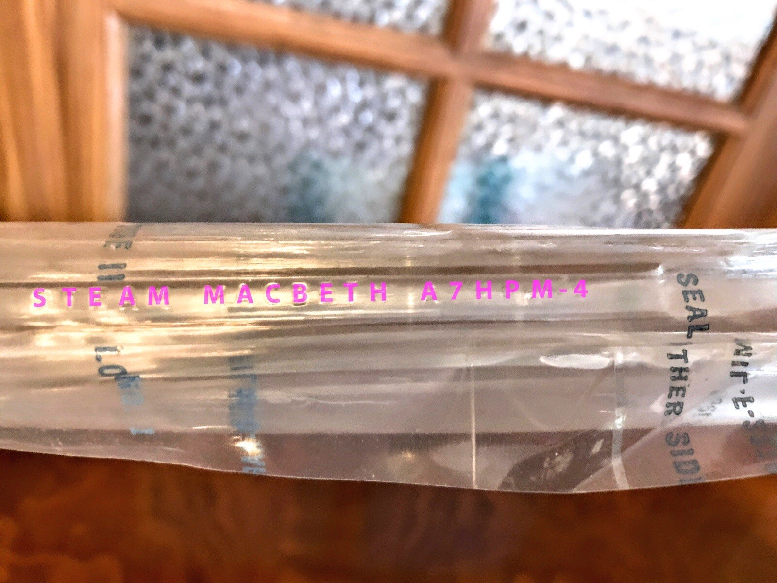 Macbeth Pyrex Plain Gauge Glass A7 High Pressure New Old Stock