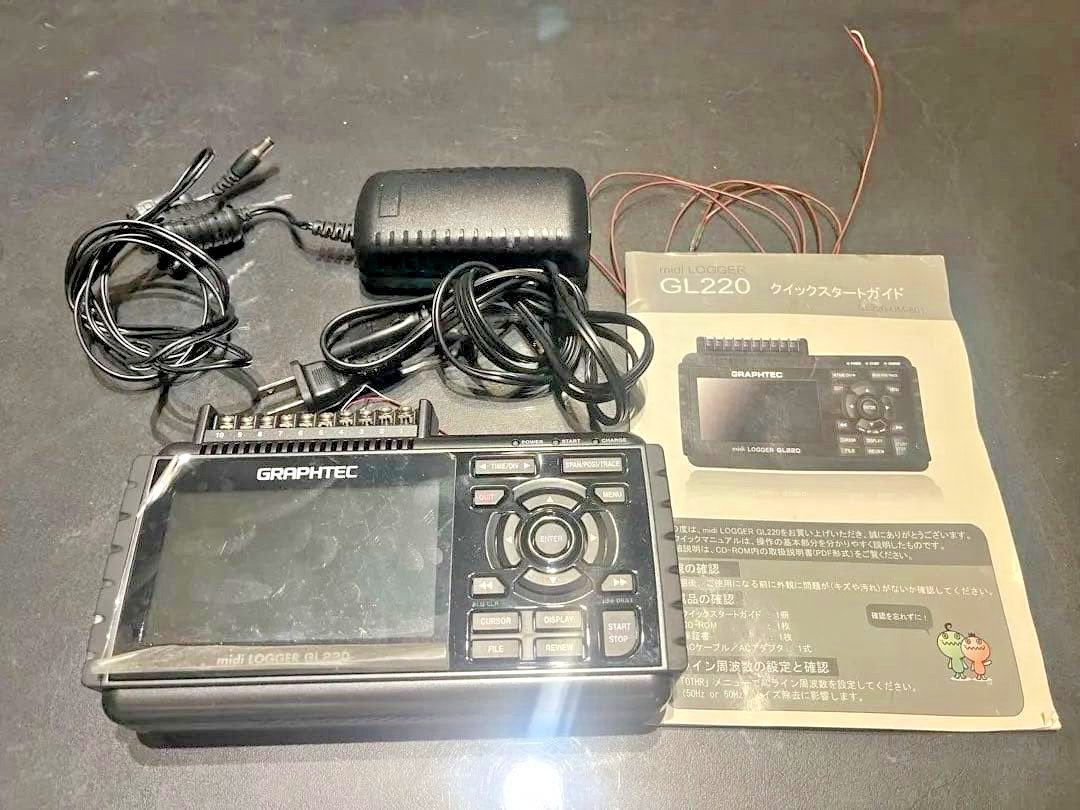 GRAPHTEC GL220 midi Data Logger 10-Channel Recorder Tested Working Japan 269