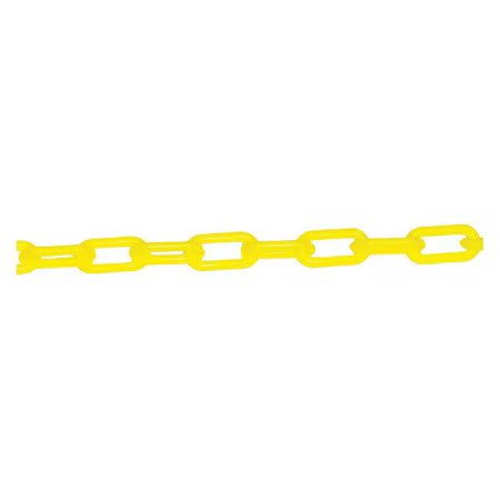 Zoro Select 30002-500 Plastic Chain, Yellow, 500 Ft Length, Gloss, 30002-500