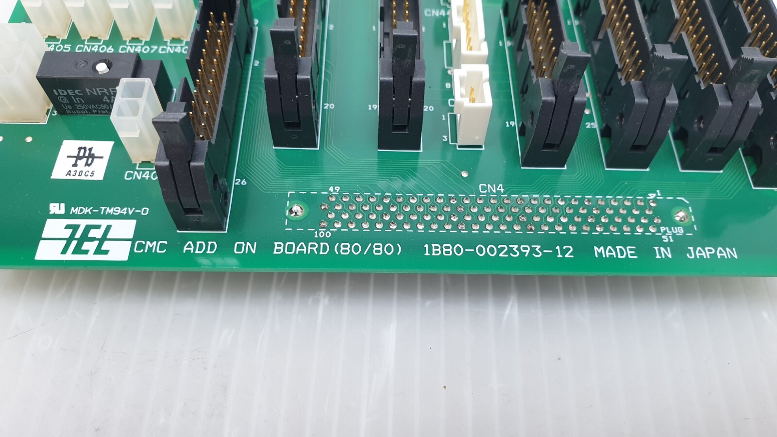TEL Tokyo Electron 1B80-002393-12 CMC Add On Board (80/80) PCB