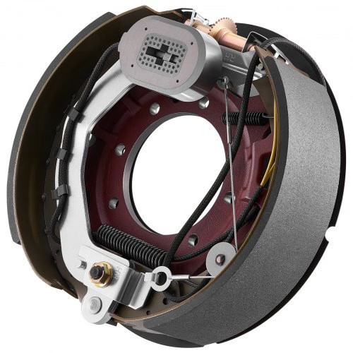 Electric Trailer Brake Kit, 12.25 x 3.375 Inch, 2 Pairs Self-Adjusting Electric