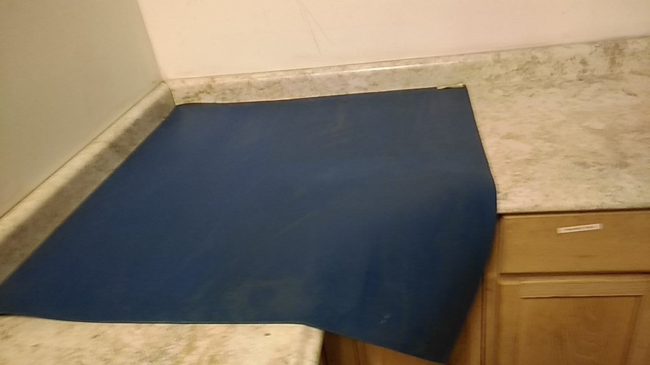 Brand Name 86795K132 3 Ft x 3 Ft 0.25 In Thickness Blue Buna-N Sheet