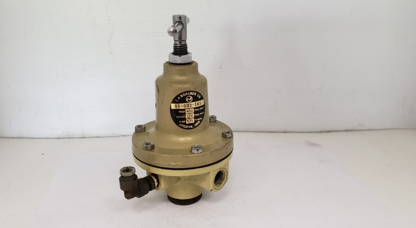 NORGREN 11-002-585 PNEUMATIC REGULATOR, 1/4″NPT, 400 PSIG INLET, 125 PSIG OUTLET
