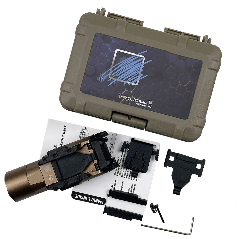 Hunting 500LM Bright LED Flashlight Tactical X300U Torch 20mm Picatinny Rail